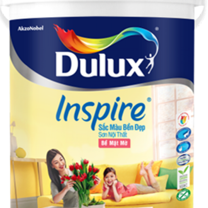 Sơn nội thất Dulux Inspire Màu Bền Đẹp – Bề mặt mờ