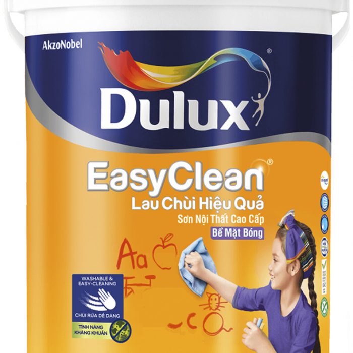 Sơn nội thất Dulux EasyClean Lau chùi hiệu quả – Bề mặt bóng