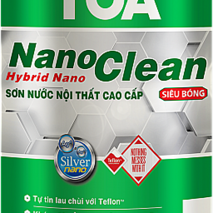 Sơn nước nội thất cao cấp TOA NanoClean Siêu bóng
